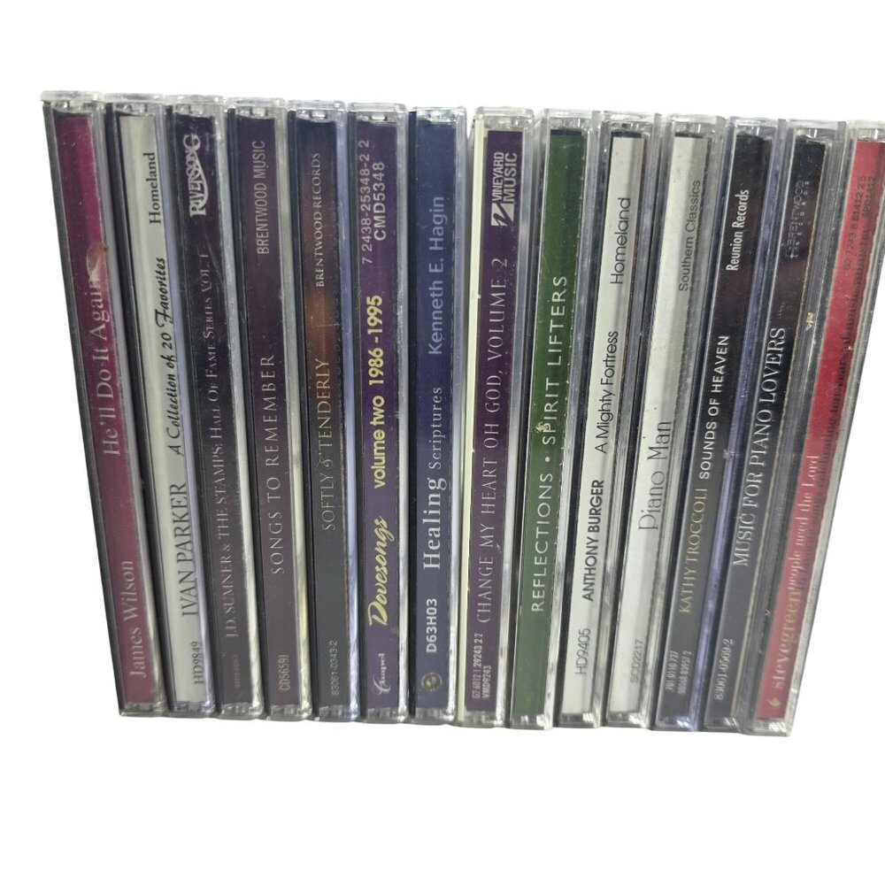Lot Of 14 Christian Music CDs Various Artists Songs Hymns & Instrumentals